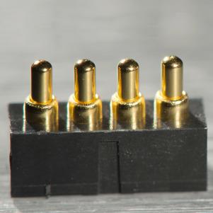 4 pin pogo pin connector plain base type  KLS1-4PGC01